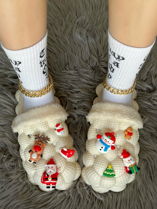 DIY Cozy Holiday Slippers