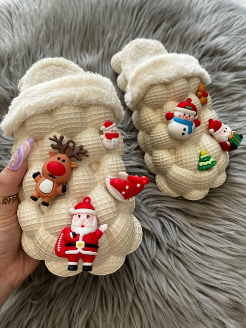 DIY Cozy Holiday Slippers